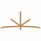 Ekena Millwork Alberta Smooth Timber Gable Bracket, Western Red Cedar, 96"W x 40"H x 1 1/2"D x 3 1/2"F, 10/12 Pitch GBW096X40X0204ALB00SWR - alternate 1